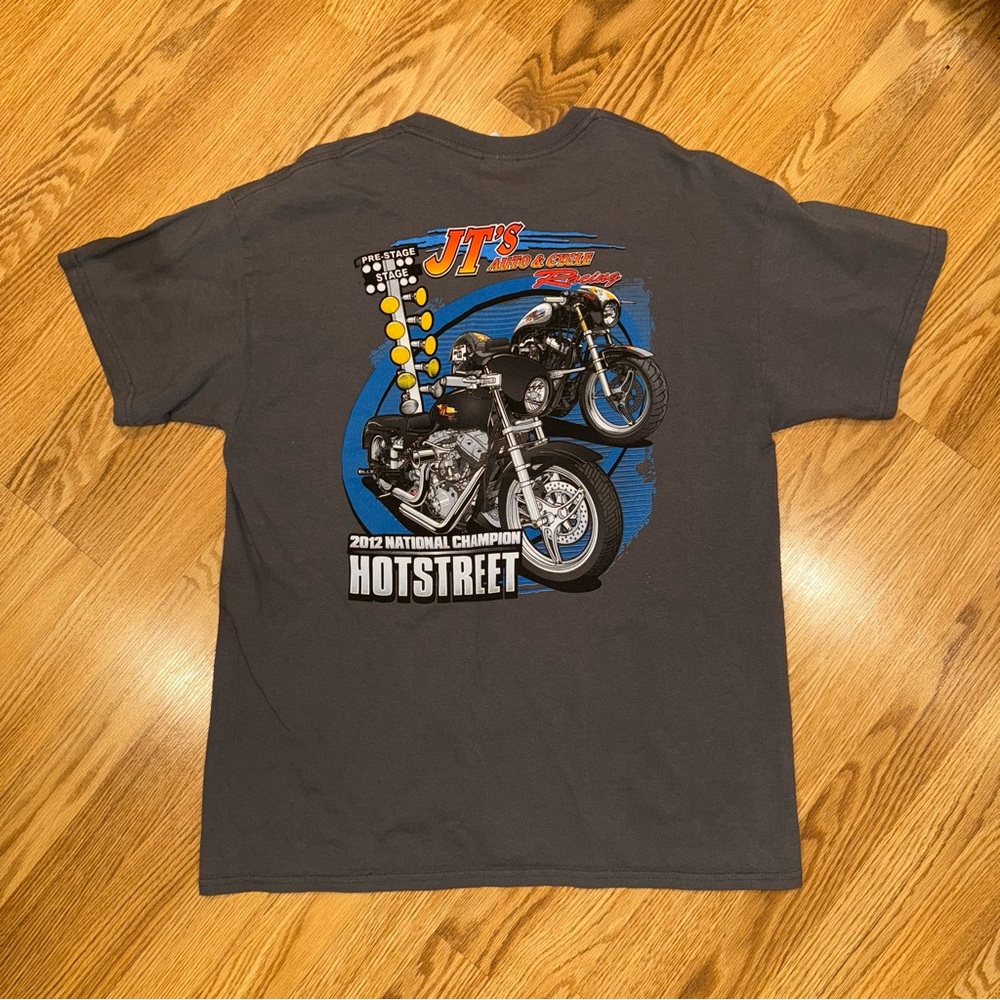 Vintage Racing T Shirt 2012 JT’s Auto & Cycle Hotstreet National Champs Sz L‎